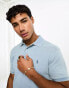 Polo Ralph Lauren icon logo pique polo slim fit in light blue