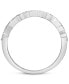 ფოტო #3 პროდუქტის Diamond Beaded-Edge Band (1/4 ct. t.w.) in 14K White, Yellow or Rose Gold