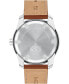 ფოტო #3 პროდუქტის Men's Bold Verso Swiss Quartz Cognac Leather Strap Watch 42mm