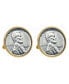 ფოტო #1 პროდუქტის 1943 Lincoln Steel Penny Bezel Coin Cuff Links