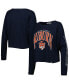 Фото #1 товара Women's Navy Auburn Tigers Parkway II Cropped Long Sleeve T-shirt