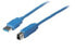 Фото #1 товара ShiverPeaks 3 m USB 3.0 - 3 m - USB A - USB B - USB 3.2 Gen 1 (3.1 Gen 1) - Male/Male - Blue