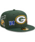 ფოტო #4 პროდუქტის Men's Green Green Bay Packers Team Local 59FIFTY Fitted Hat