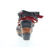 Фото #7 товара Bed Stu Juliana F374002 Womens Black Leather Slip On Wedges Sandals Shoes