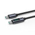 Фото #9 товара Kabel przewód USB-C z wyświetlaczem LED 100W 1.2m czarny