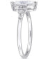 ფოტო #5 პროდუქტის Moissanite (1-1/8 ct. t.w.) Marquise-Cut Engagement Ring in Sterling Silver