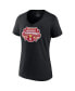 Women's Black Oklahoma Sooners 2022 NCAA Softball Women's College World Series Champions Strike V-Neck T-shirt