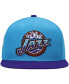 Фото #2 товара Men's Light Blue and Purple Utah Jazz Hardwood Classics Snapback Hat