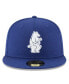Фото #2 товара Men's Royal Chicago Cubs Cooperstown Collection Wool 59FIFTY Fitted Hat