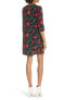 Фото #2 товара Women's Equipment Aubrey Floral Pocket Shift Dress, Size X-Small - Black 164983