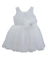 ფოტო #1 პროდუქტის Baby Girls Sleeveless Tutu Dress with Bow and Flower