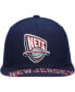 ფოტო #3 პროდუქტის Men's Blue New Jersey Nets Hardwood Classics Swingman Pop Snapback Hat