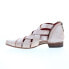 Bed Stu Brittany F392012 Womens Beige Leather Slip On Strap Sandals Shoes 6.5