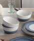 Colorscapes Desert Layers 12 Piece Coupe Dinnerware Set