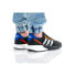 Фото #6 товара Мужские кроссовки спортивные для бега черные текстильные летние на высокой подошве Adidas ZX 1K Boost