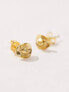 Фото #3 товара Kingsley Ryan gold plated cowboy hat stud earrings in gold