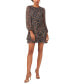 ფოტო #1 პროდუქტის Petite Floral Print Blouson-Sleeve Fit & Flare Dress