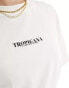 Фото #2 товара ASOS DESIGN boyfriend fit t-shirt with tropicana back graphic in cream