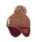 Фото #1 товара Infant Boys and Girls Brown Washington Commanders Football Head Knit Hat with Pom