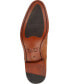 Фото #3 товара Men's Lucca Embossed Floral Leather Monk Strap Dress Shoes