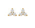 Jac Jossa Soul DE759 Timeless Gold Plated Diamond and Topaz Earrings