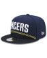 Фото #1 товара Men's Navy Indiana Pacers 2022/23 City Edition Official 9FIFTY Snapback Adjustable Hat