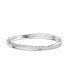 ფოტო #1 პროდუქტის Twist Rhodium Plated Bangle