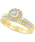 ფოტო #1 პროდუქტის Diamond Halo Bridal Set (1 ct. t.w.) in 14k White, Yellow or Rose Gold