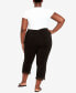 Plus Size Super Stretch Lace Capri Pants