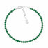 Фото #1 товара Tennis bracelet with green cubic zirconia BRC171WG