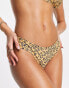 Фото #4 товара Volcom – Yess – Knappe brasilianische Bikinihose mit buntem Leopardenmuster