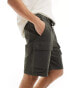 Good For Nothing cargo utility shorts in khaki green