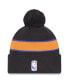 Фото #3 товара Men's Gray New York Knicks 2022/23 City Edition Official Cuffed Pom Knit Hat