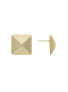 Фото #1 товара Polished Large Pyramid Stud Earrings