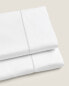 Фото #2 товара (400 thread count) sateen flat sheet with trim