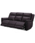 Фото #3 товара Addyson 88" 3-Pc. Leather Sofa with 3 Zero Gravity Recliners with Power Headrests, Created for Macy's