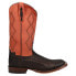 Фото #1 товара Tony Lama Forrest Oil Tan Caiman Square Toe Cowboy Mens Brown Casual Boots TL52