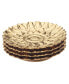 Gold Coast 3-D Set of 4 Sunflower Dessert Plates