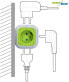 GreenBlue MagicCube poczwórne gniazdko prądowe, 2 wejścia usb 1,4m GB118 (MCE118)