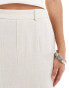 Object tailored ankle length skirt in cream