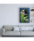 Tania Fedorova Pink Blue Tall Flowers Canvas Art - 15.5" x 21"
