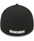 Фото #4 товара Men's Black Las Vegas Raiders Main 39THIRTY Flex Hat