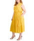 Фото #3 товара Plus Size Sleeveless Tiered Midi Dress