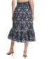 Sail To Sable Smocked Waist Midi Skirt Women's