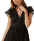 Women's Tiara Tiered-Ruffled V-Neck Dress