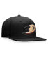 Фото #3 товара Men's Black Anaheim Ducks Core Primary Logo Fitted Hat