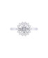 ფოტო #5 პროდუქტის Starburst Design Yellow Gold Plated Sterling Silver Diamond Women Ring