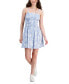 Фото #1 товара Juniors' Smocked Button-Front Dress
