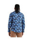 Men's EcoLiva Indigo Blue Flora Block Shirt