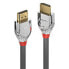 Lindy 0.5m High Speed HDMI Cable - Cromo Line - 0.5 m - HDMI Type A (Standard) - HDMI Type A (Standard) - 18 Gbit/s - Black - Silver